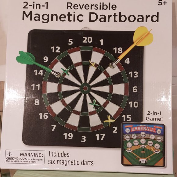 2-in-1 Reversible Magnetic Dartboard - Picture 3 of 3
